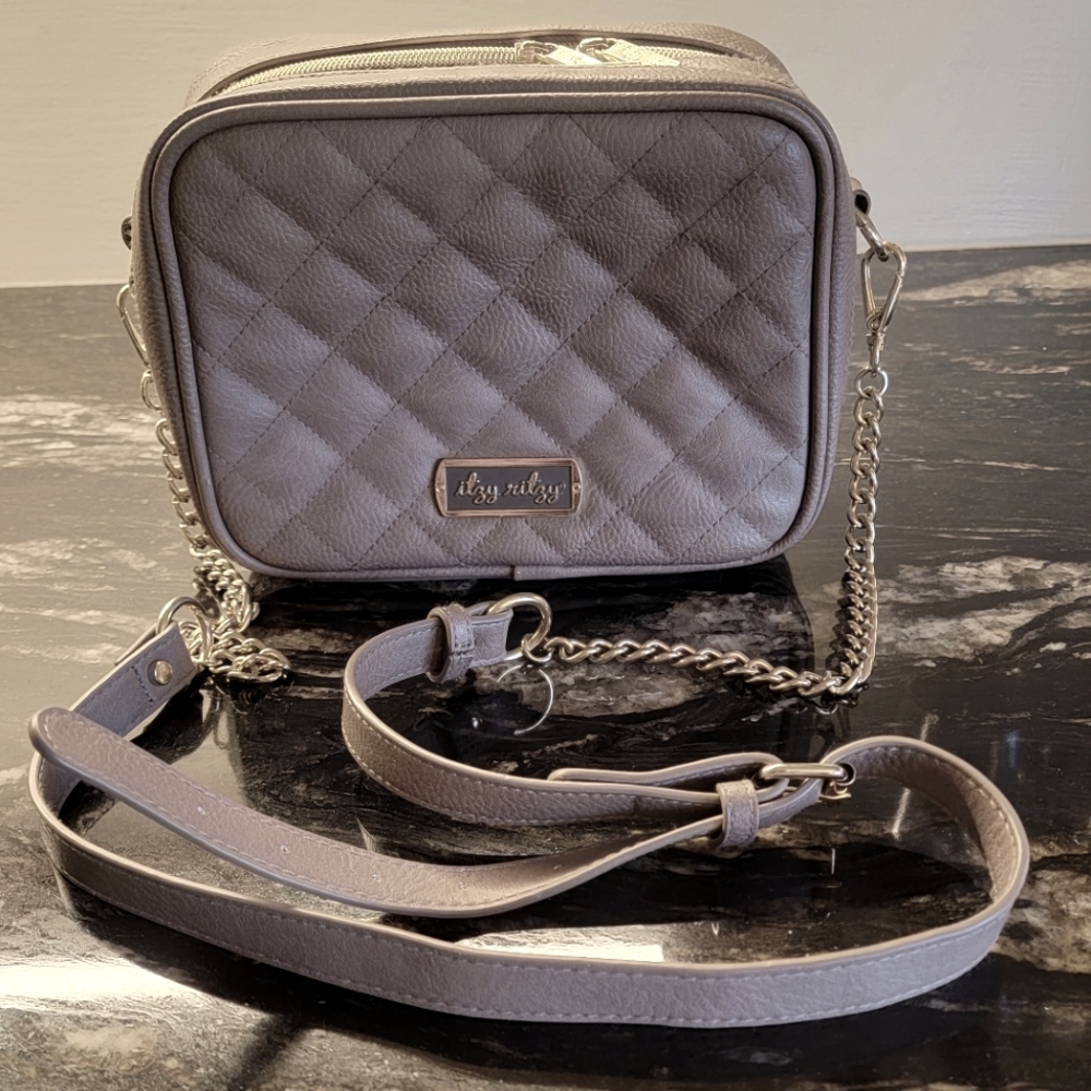 Itzy Ritzy Taupe Crossbody EUC